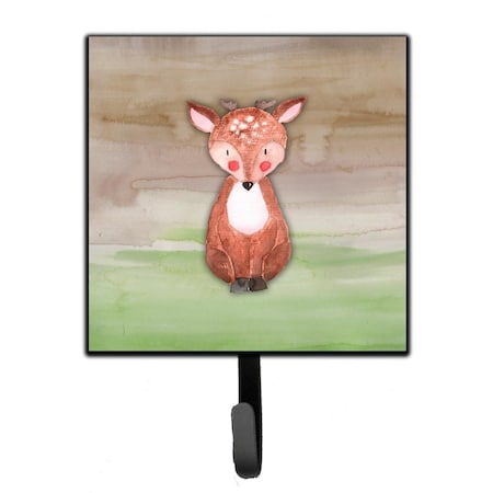 Carolines Treasures Baby Deer Watercolor Leash or Key Holder BB7442SH4